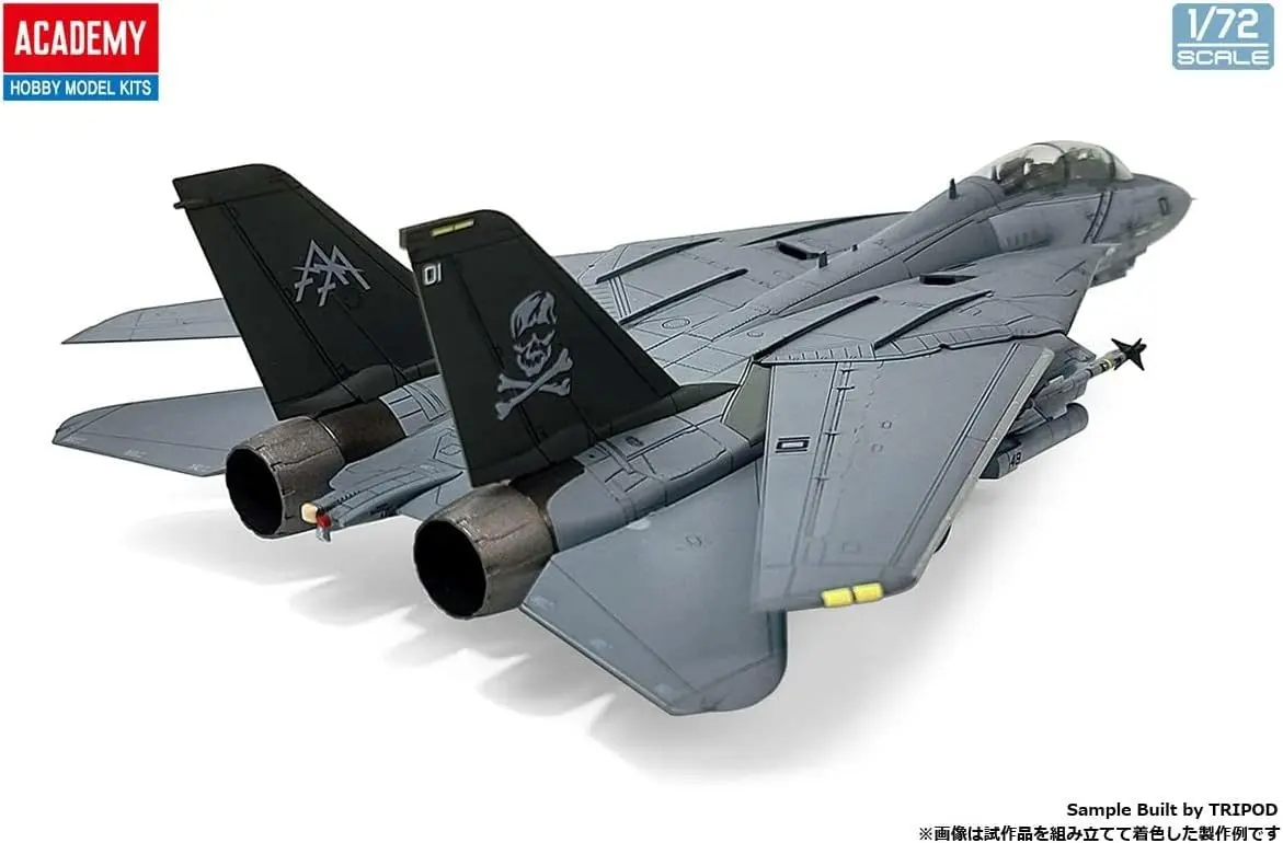 Academy 1/72 US Navy F-14B Tomcat VF-103 Jolly Rogers Plastic Model 262mm | Unassembled Aircraft Kit - view 5