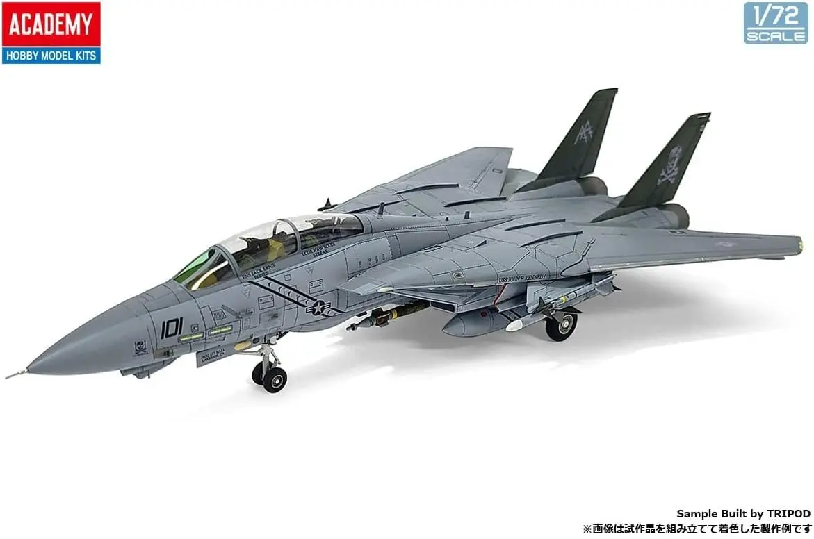 Academy 1/72 US Navy F-14B Tomcat VF-103 Jolly Rogers Plastic Model 262mm | Unassembled Aircraft Kit - view 4