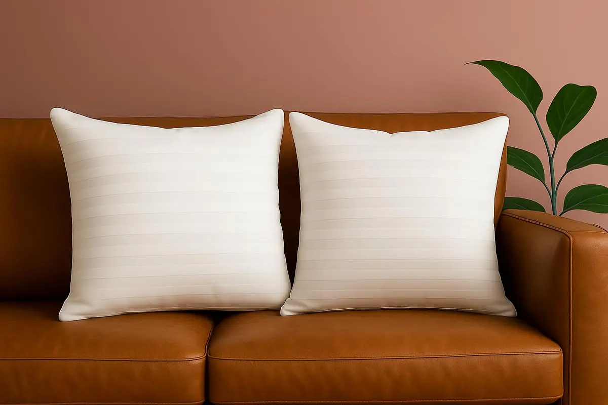 Trendy Home 24x24 Throw Pillow Insert (Set of 2, White) Hypoallergenic Cushion for Sofa & Bed - main product image