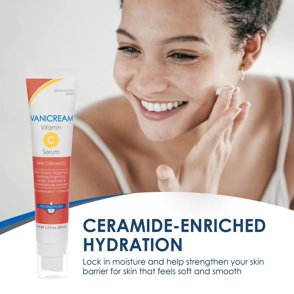 Vanicream Vitamin C Serum 1.2 Fl Oz | Gentle, Sensitive Skin Friendly, Boosts Glow - view 2