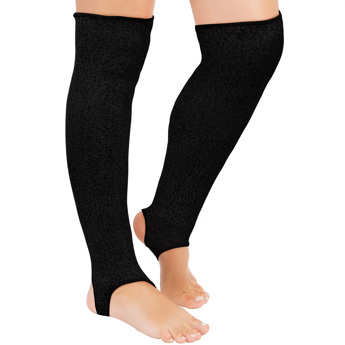 Zhanmai Cut Resistant Leg Sleeves for Safety | Breathable & Lightweight (Heel Hole Style) - main product image