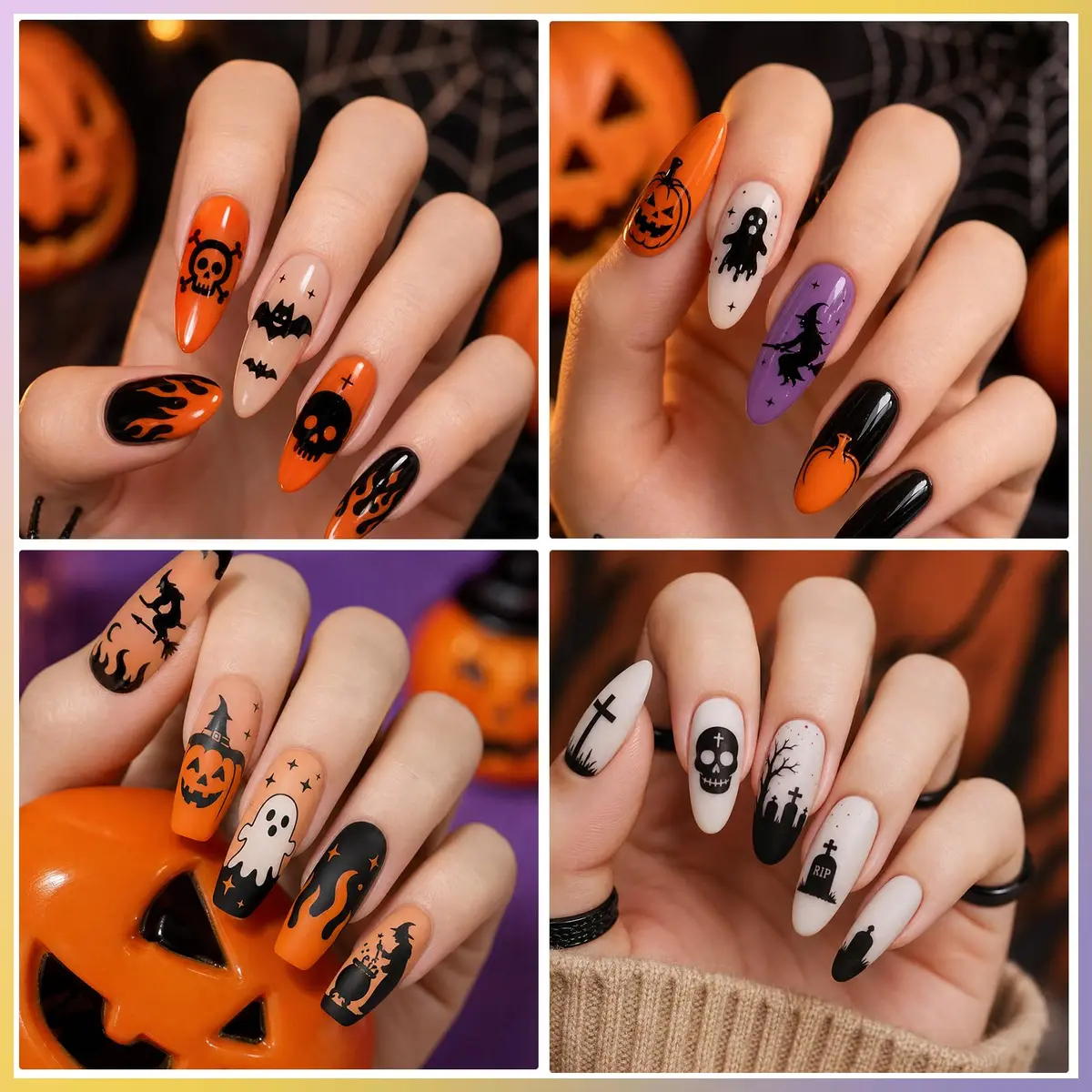 Biutee 10 pcs Nail Stamping Plates Set Halloween Nail Art Kit 12 x 4 cm (4.72 x 1.6 Inch) | Professional DIY Manicure Designs - view 6