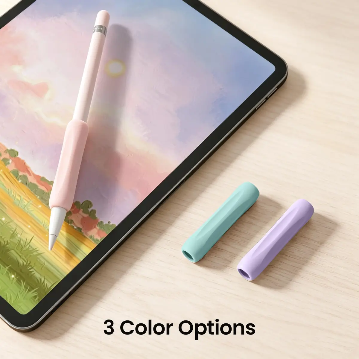 Delidigi Apple Pencil Grip, Ergonomic Silicone Sleeve for 1st/2nd Gen | Soft, Anti-Slip, No-Roll - view 7