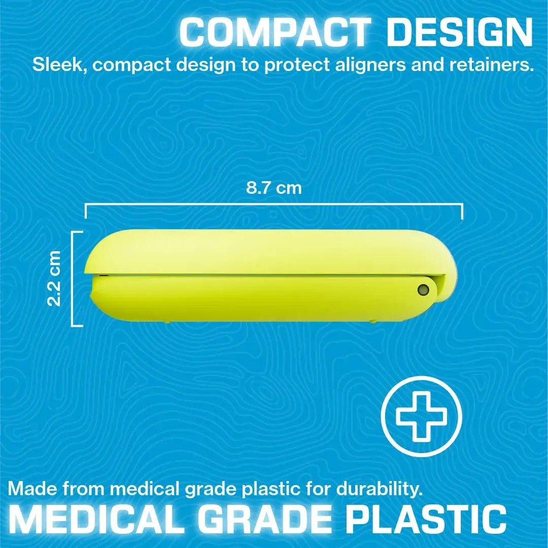 INVISALIGN Aligner and Retainer Case, Lime Green, 21.9cm x 21.9cm x 5.6cm (8.7 x 8.7 x 2.2 Inch) | Official Invisalign Accessory - view 5