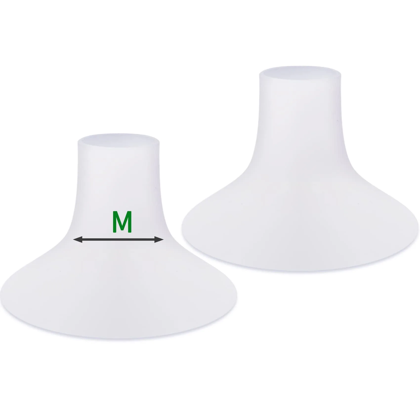 Mompmuir Breast Pump Cushion Insert (M, 2 pc) | Silicone Flange Sizing for Spectra & Medela Pumps - main product image