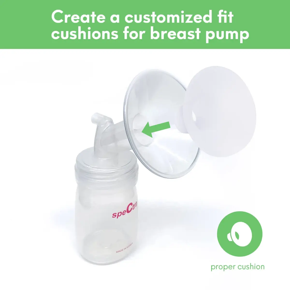 Mompmuir Breast Pump Cushion M | 25mm (0.98 Inch) Flange Insert | Reduces Pain & Improves Fit | BPA-Free Silicone - view 2