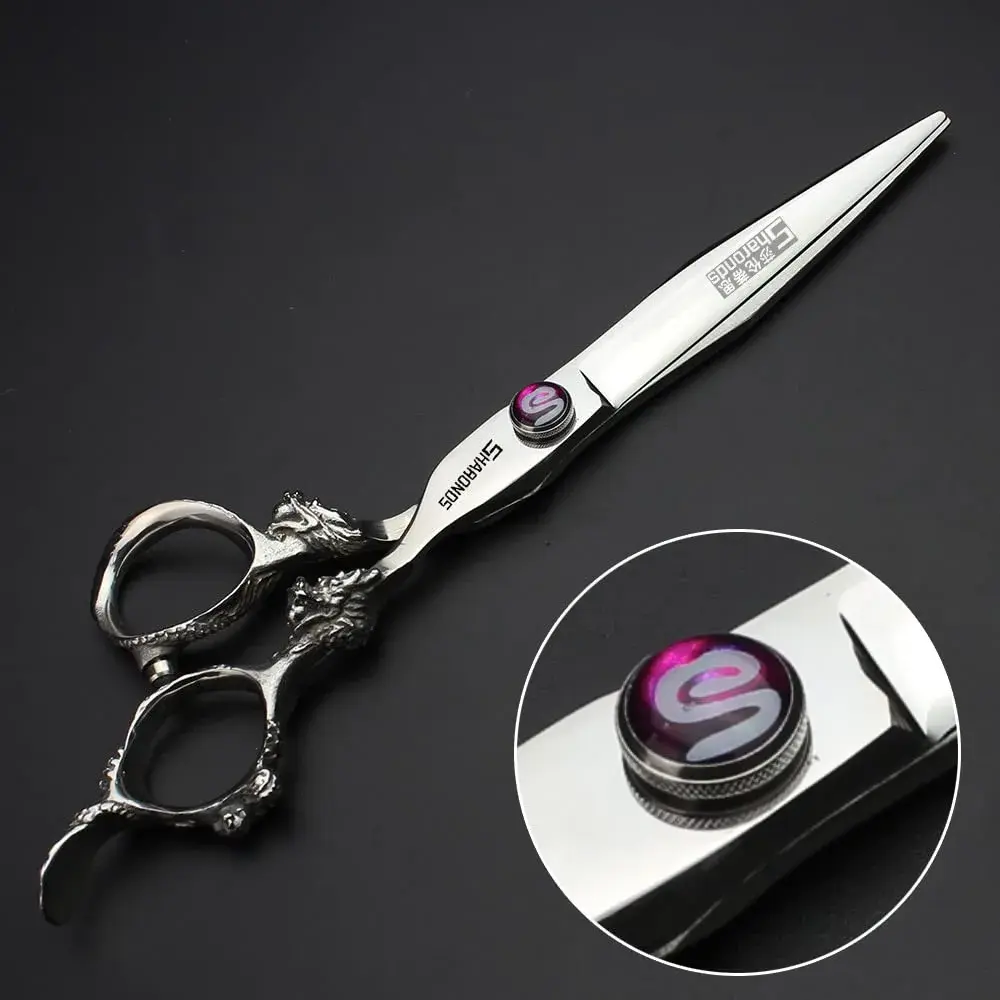SHARONDS 7 Inch Dragon Hair Cutting Shears - 2 Piece Set (Color: C) - view 5