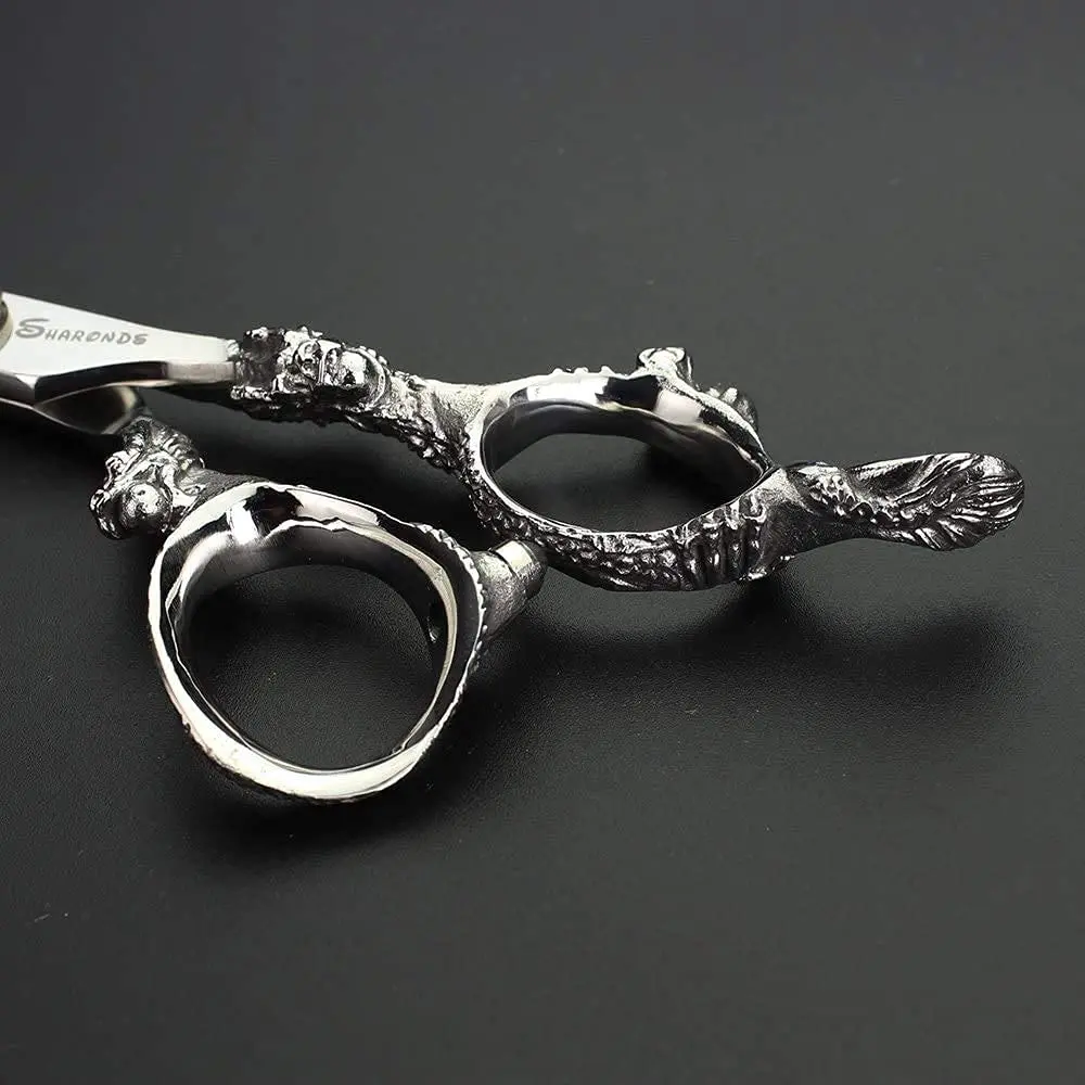SHARONDS 7" 7.5" 8"9" Professional Hairdressing Scissors Barber Salon Hair Cutting Dragon Shears (Large) | Stainless Steel, Ergonomic Design - view 9