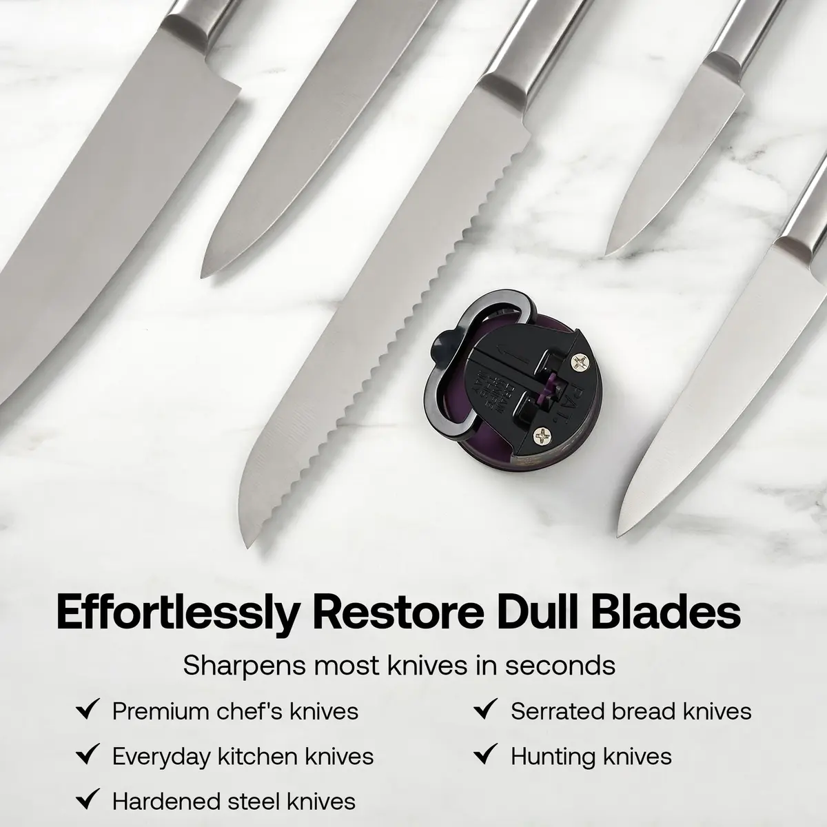 AnySharp Knife Sharpener – Sunflower | Hands-Free, Easy to Use, Compact - view 5