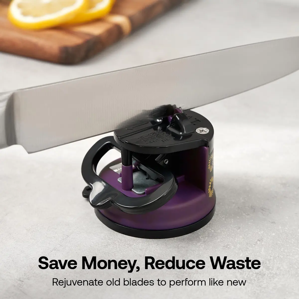 AnySharp Knife Sharpener – Sunflower | Hands-Free, Easy to Use, Compact - view 7