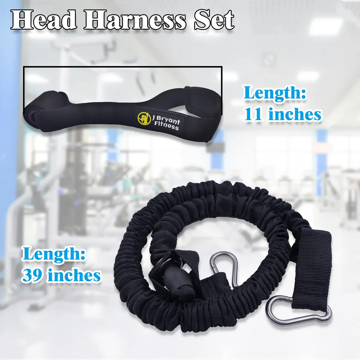 J Bryant Neck Harness Head - Weight Lifting with Resistance Bands - Adjustable Length Neck Training Strap with Door Anchor Neck Strength Training Equipment - view 3