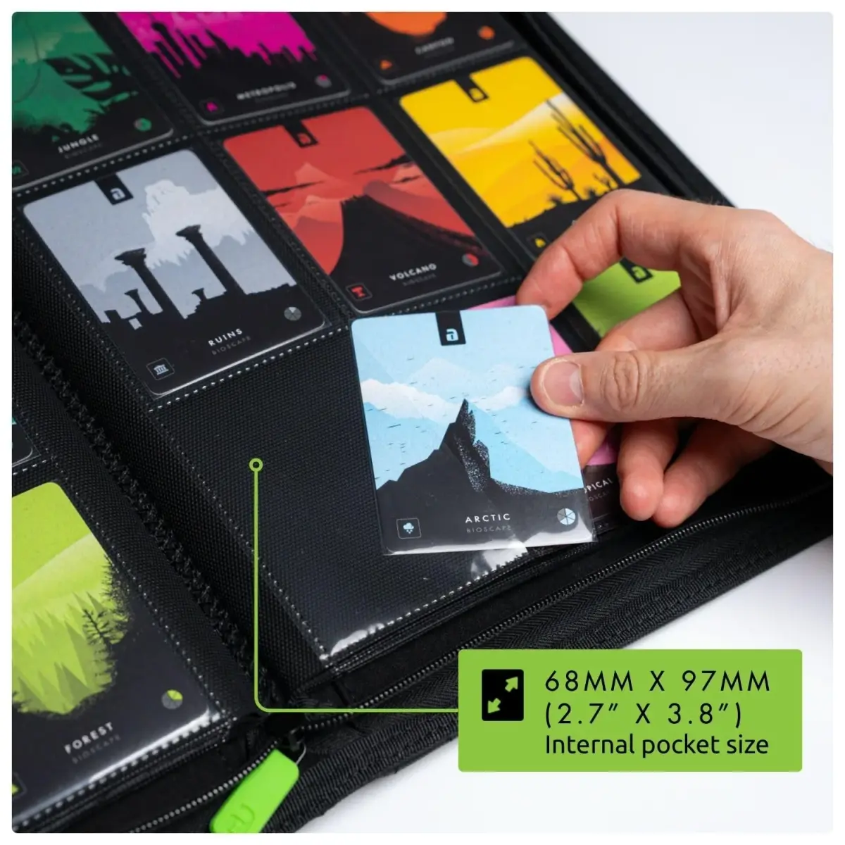Vault X 9 Pocket Zip Trading Card Binder 360 Cards Exo-Tec Pink | Premium Card Protection - view 5
