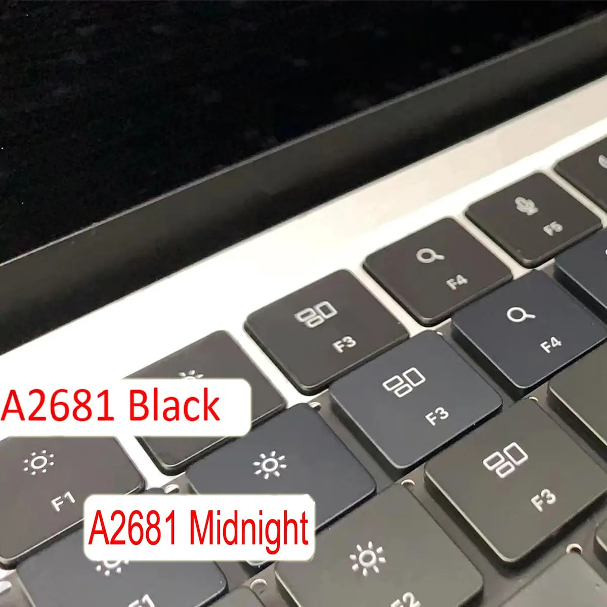Bfenown Replacement US Keyboard Keycaps for MacBook Air M2 M3 M4 Retina 13'' & 15'' (2022-2025) Midnight - view 3