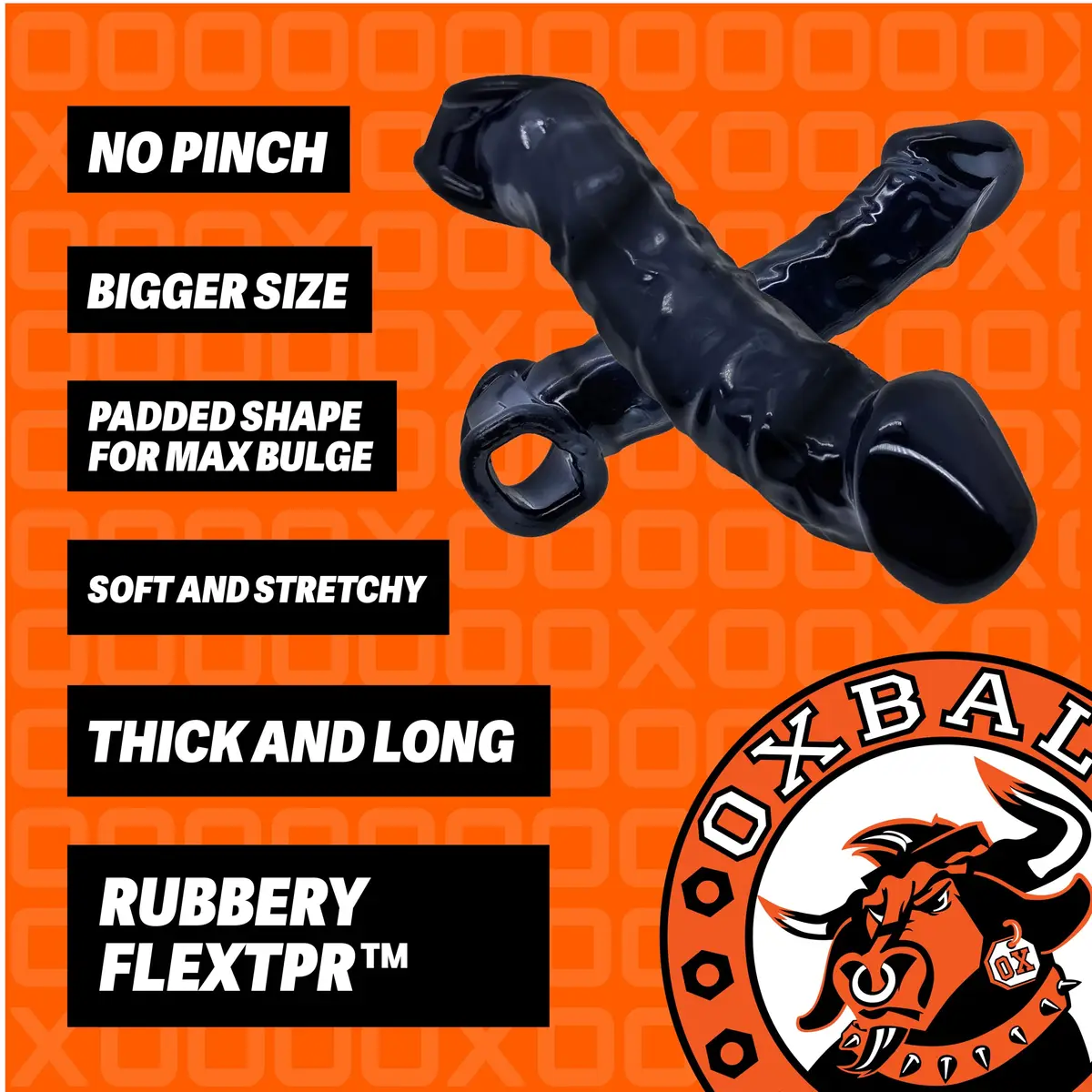 hünkyjunk Muscle Bandit Slimmest Fit Cocksheath 22 cm (8.5 in) | Enhances Size and Pleasure - view 5