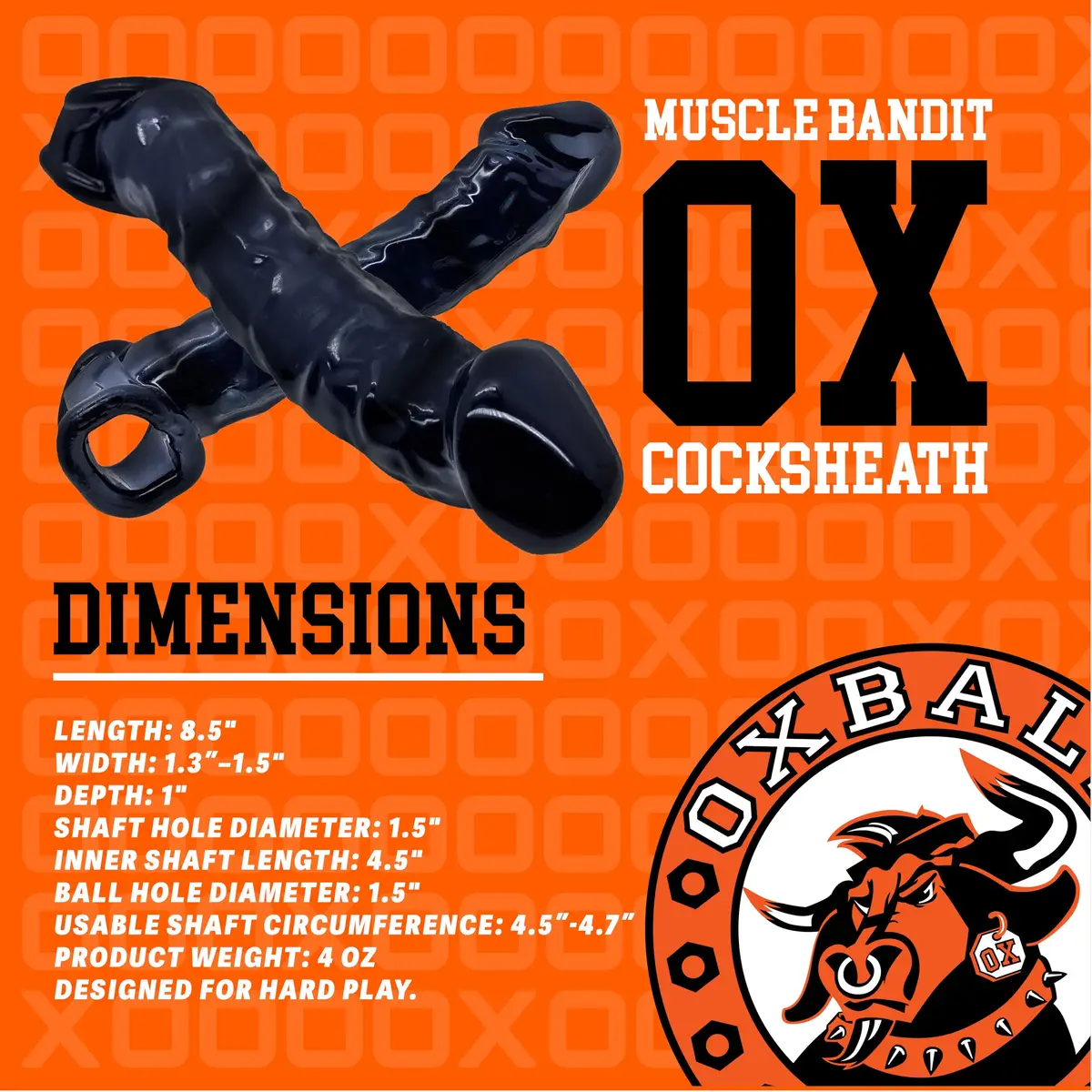 hünkyjunk Muscle Bandit Slimmest Fit Cocksheath 22 cm (8.5 in) | Enhances Size and Pleasure - view 3