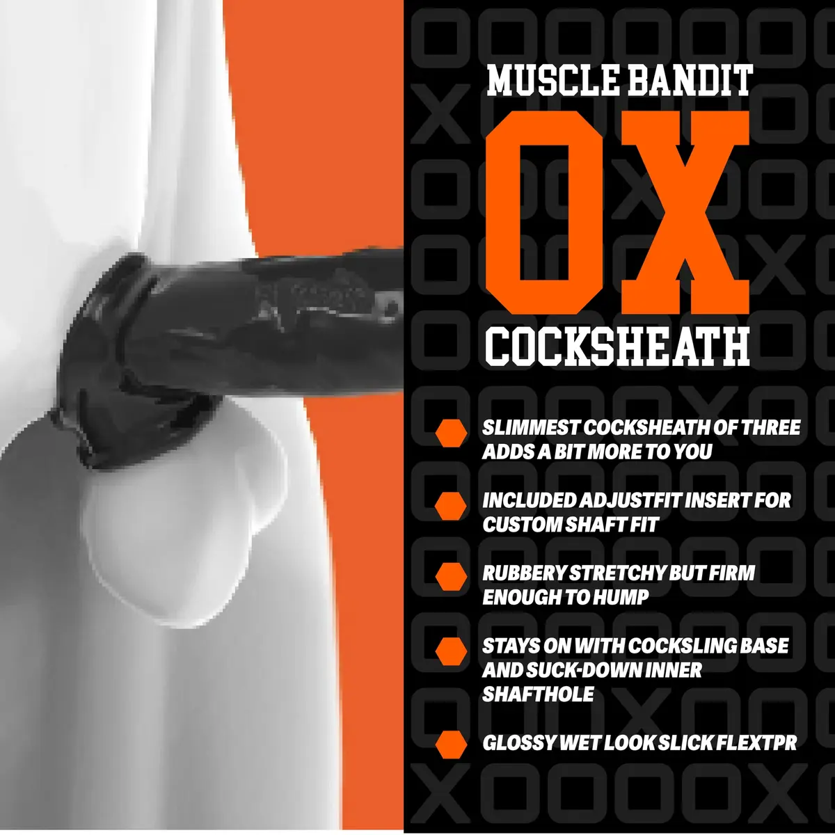hünkyjunk Muscle Bandit Slimmest Fit Cocksheath 22 cm (8.5 in) | Enhances Size and Pleasure - view 4