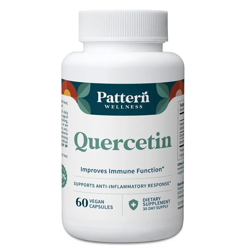 Pattern Wellness Quercetin Supplement – 60 Vegan Capsules | Immune & Cellular Support - main product image