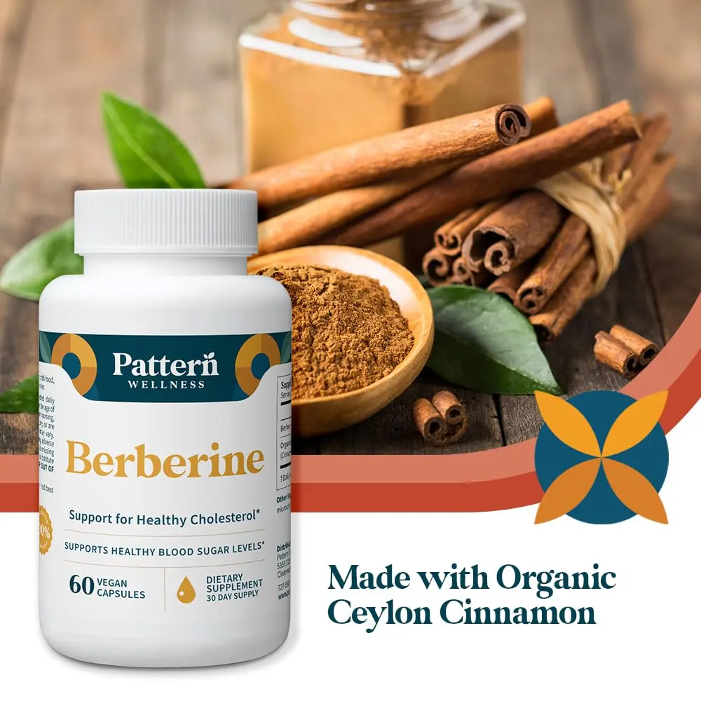 Pattern Wellness Berberine Supplement – 60 Capsules | Supports Metabolic Balance & Circulatory Wellness - view 7