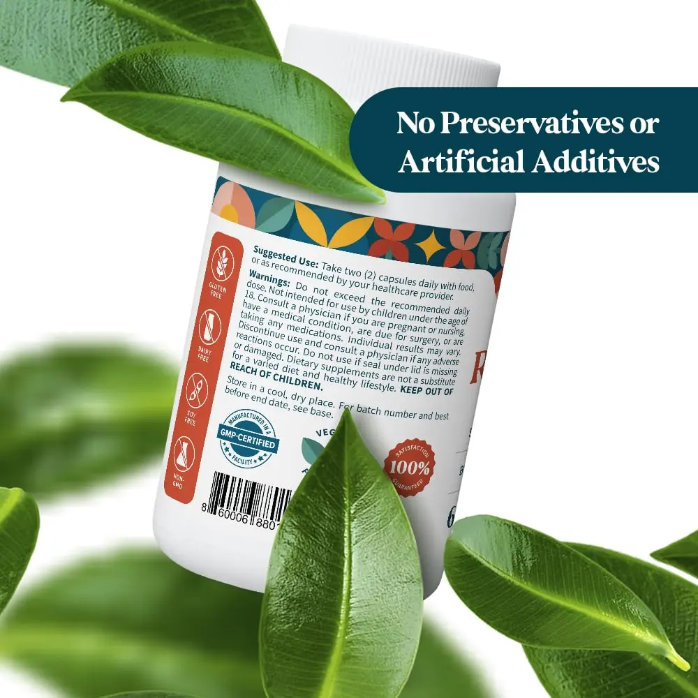 Pattern Wellness Resveratrol Supplement – 60 Capsules | Supports Heart & Cellular Health - view 8