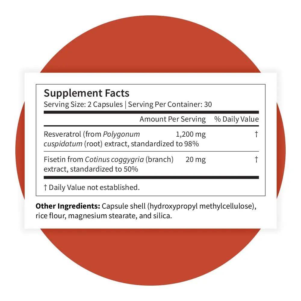 Pattern Wellness Resveratrol Supplement – 60 Capsules | Supports Heart & Cellular Health - view 9