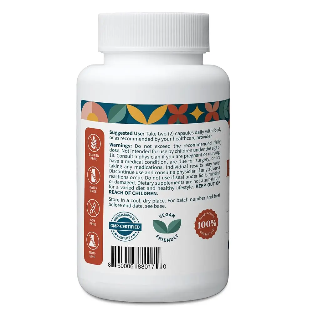 Pattern Wellness Resveratrol Supplement – 60 Capsules | Supports Heart & Cellular Health - view 2