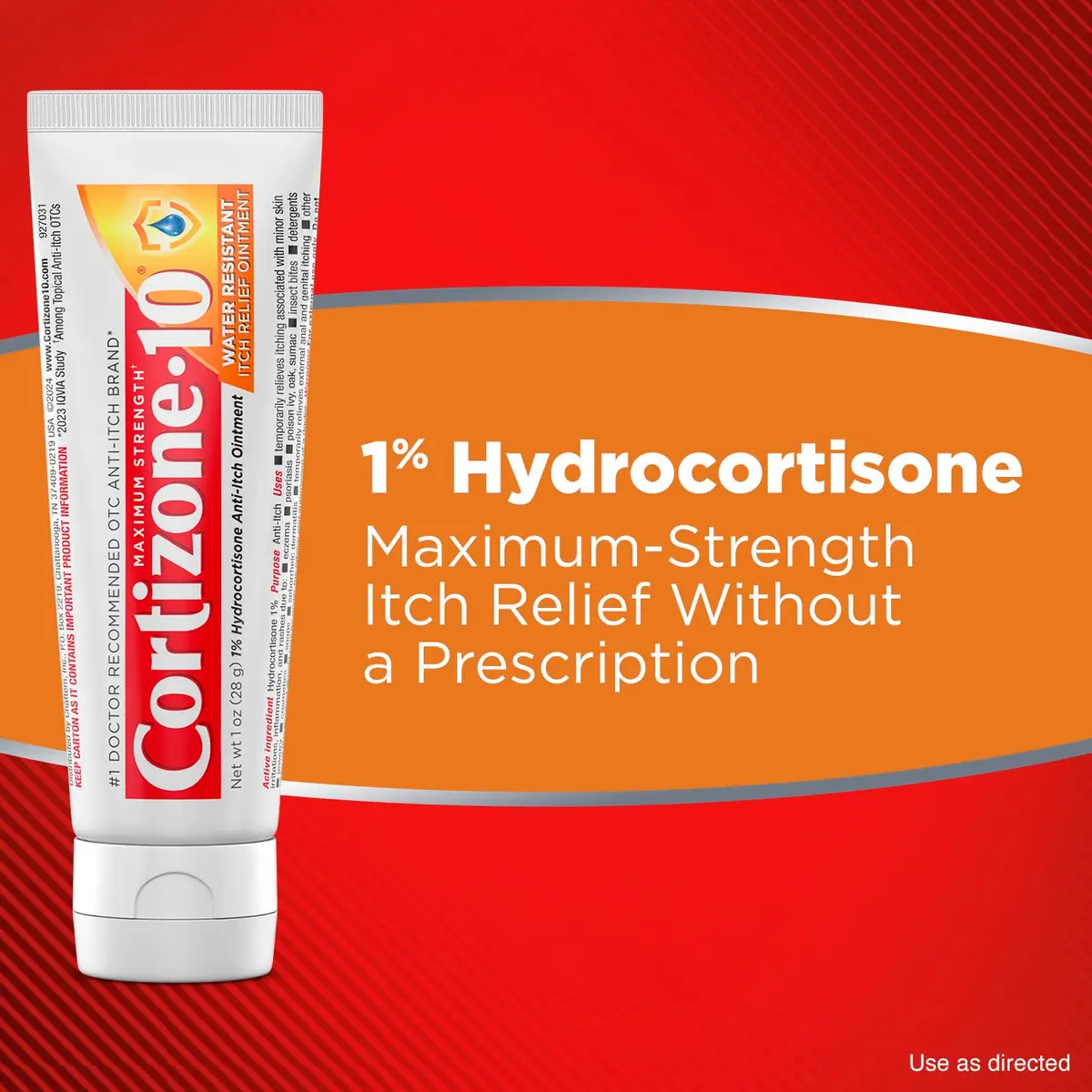 Cortizone 10 Max Strength Water Resistant Itch Relief Ointment, 1 oz. | Fast-Acting, Fragrance-Free Skin Relief - view 4