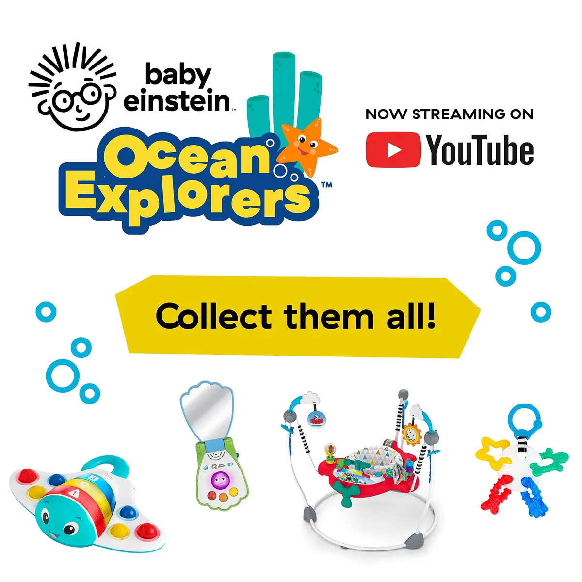 Baby Einstein Ocean Explorers Airplane Adventure 2-in-1 Activity Jumper with Lights & Music, 33.98" (86.3 cm) | Ages 6 Months+ - view 7