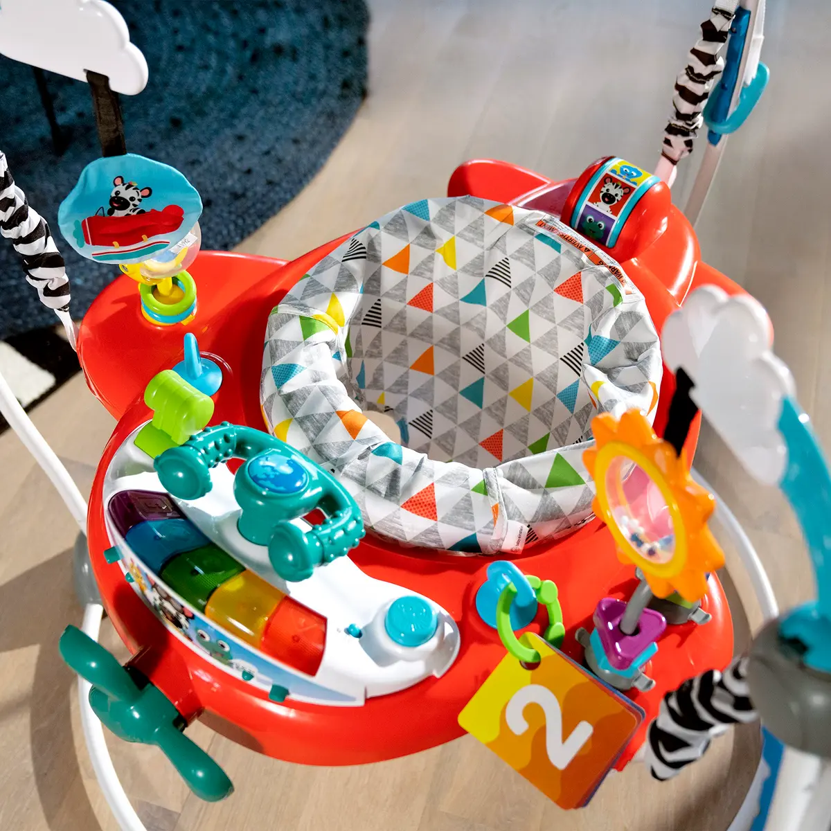 Baby Einstein Ocean Explorers Airplane Adventure 2-in-1 Activity Jumper with Lights & Music, 33.98" (86.3 cm) | Ages 6 Months+ - view 9