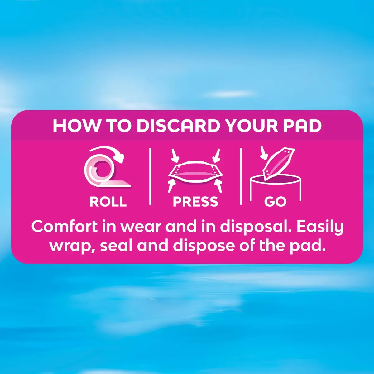 Saba Ultra Invisible Long Pads with Wings, Heavy Flow, 96 Count | Discreet, Heavy Absorbency, Soft & Breathable - view 5