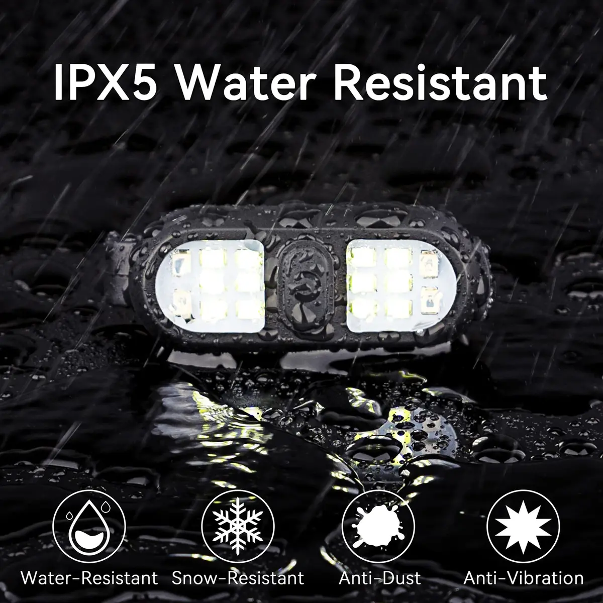Faxins 2 Pack Clip on Flashlights | Rechargeable Safety Lights for Night Running & Outdoor Use - view 7