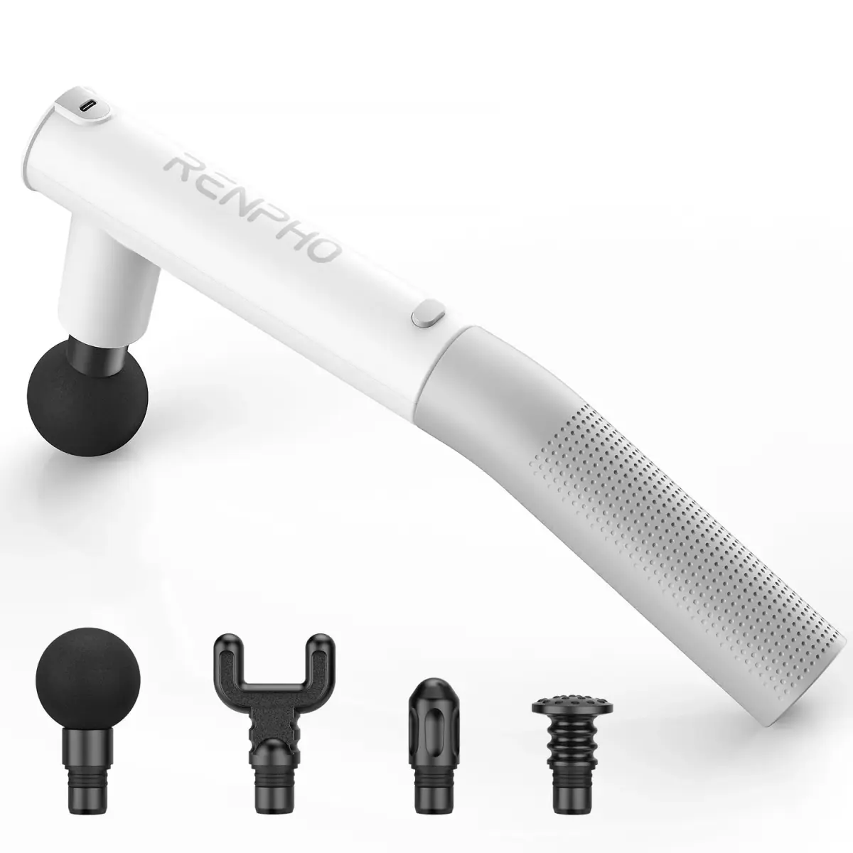 RENPHO Extend Massage Gun with Type-C Charging | Deep Tissue Percussion Massager for Neck and Back (730g) - main product image