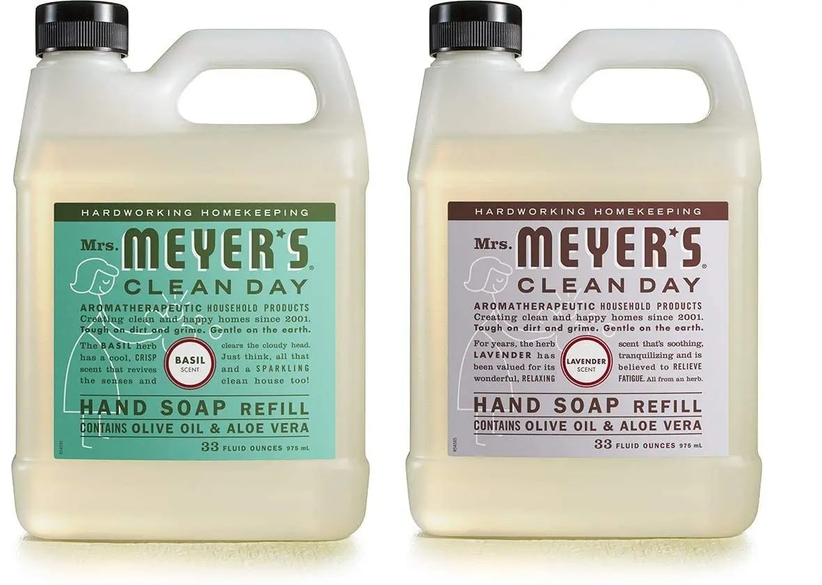 Mrs. MEYER'S HAND SOAP REFILL 66 Fl Oz | Garden-Inspired Scent, Cruelty-Free, Paraben-Free, Aloe & Olive Oil, Made in USA - main product image