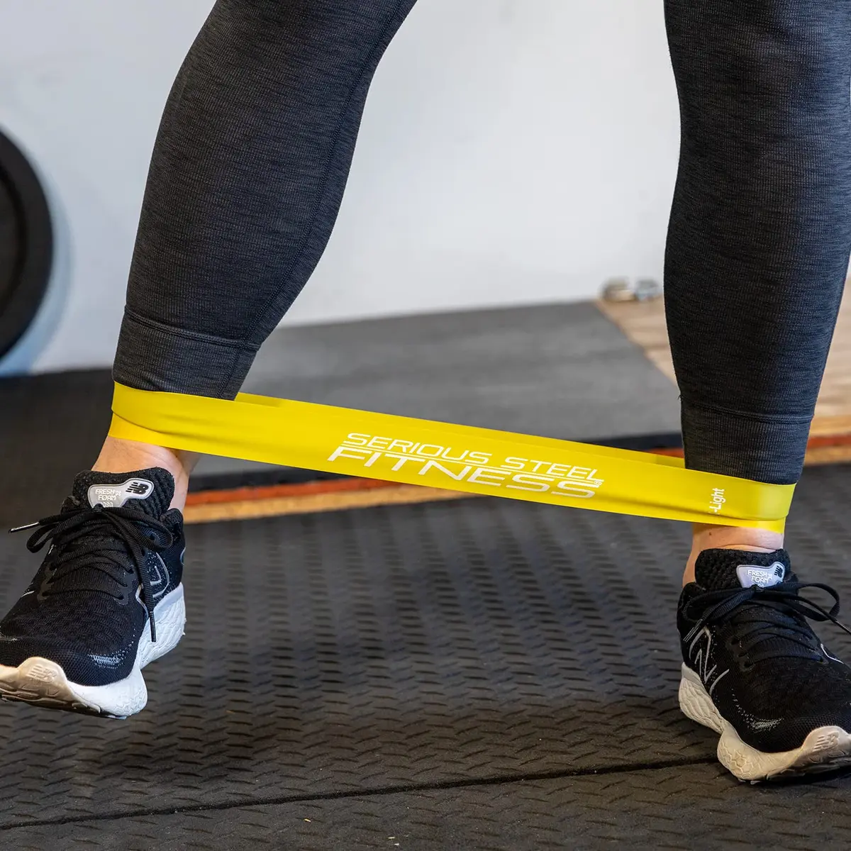 Serious Steel Fitness 12 Inch Resistance Loop Mini Band Exercise Workout Bands (X-Light - 10 Pack - Yellow) | Rehab & Warm-Up Tool - view 6