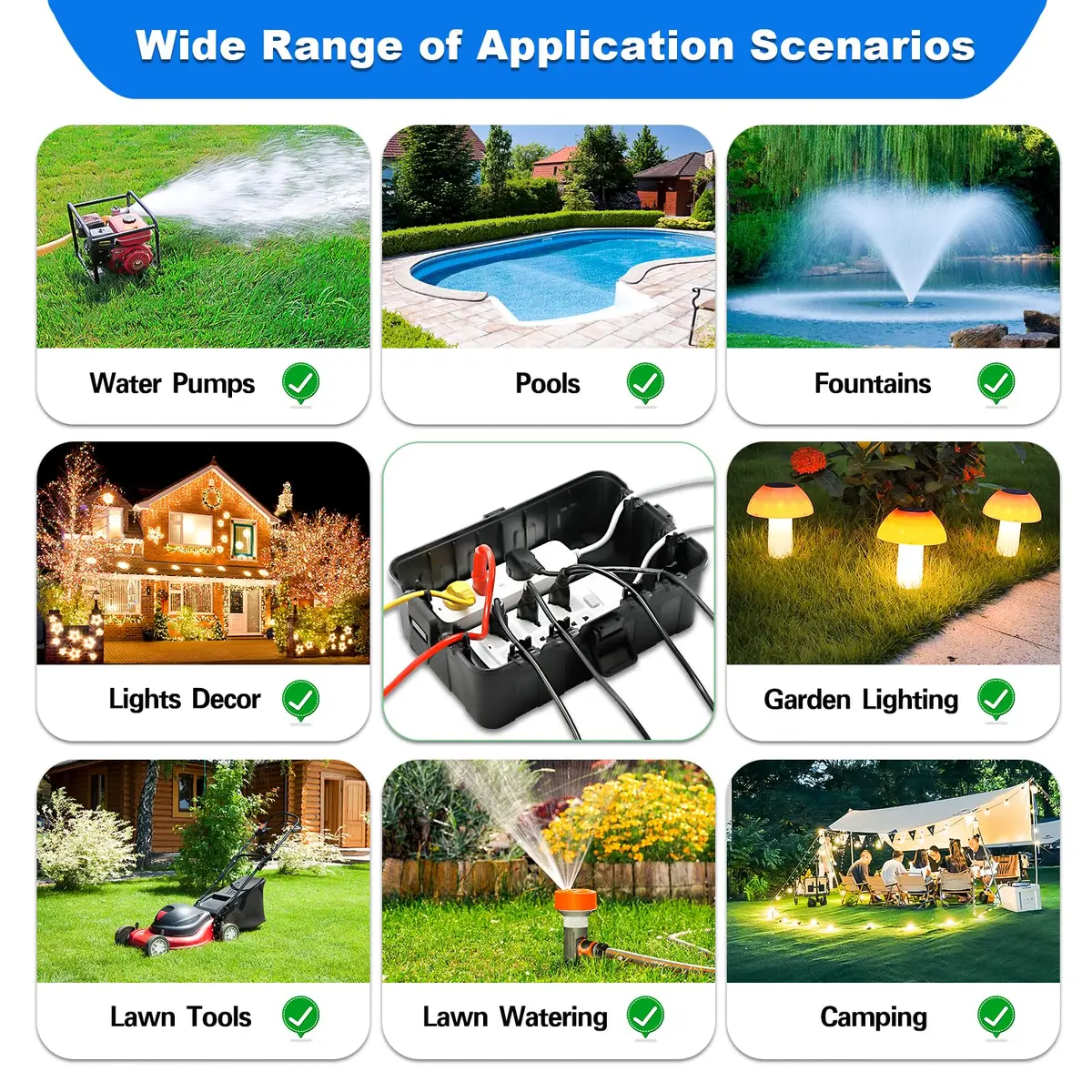 Hrensaw Large Outdoor Electrical Box Waterproof 34.3cm x 23.9cm x 13.4cm (12.5 x 8.5 x 5 inches) | IP54 Rated for Indian Weather - view 8