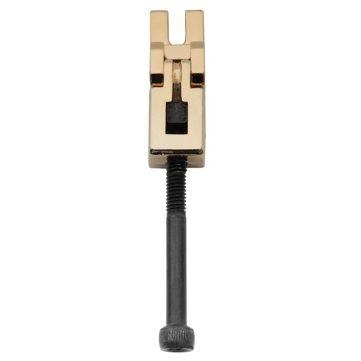 Musiclily Pro Individual Locking Tremolo Bridge Saddle for Floyd Rose 1st/6th String, Gold (10.8mm) - main product image