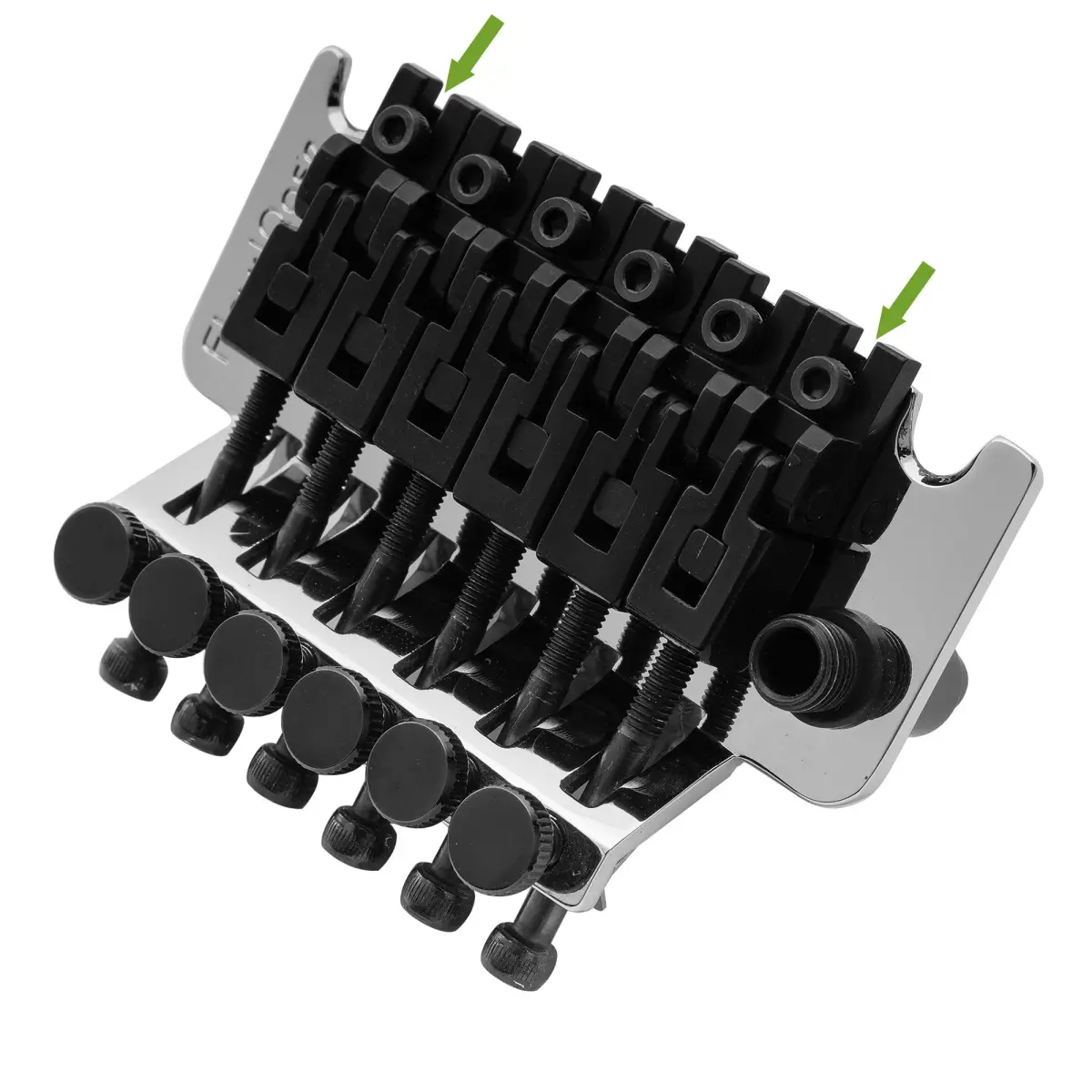 Musiclily Pro Locking Tremolo Bridge Saddle Black for Floyd Rose Original/Special Electric Guitar | 10.8mm Low EE Saddle - view 6