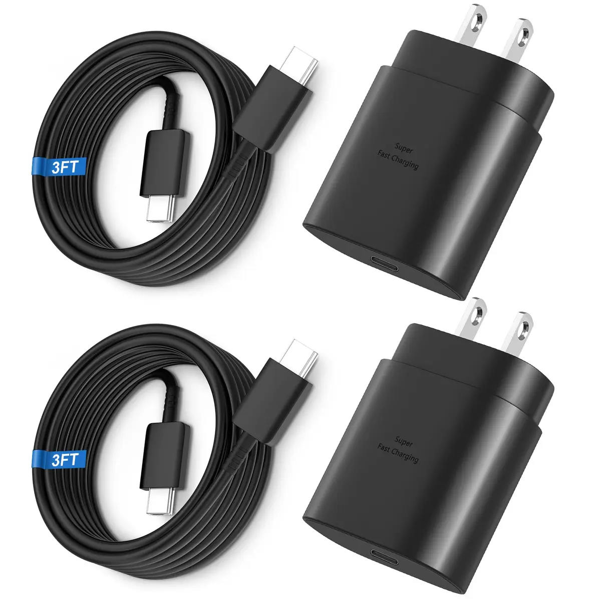 Vilive Super Fast Charger Type C 25W | Compact, Universal Compatibility, 2-Pack - main product image