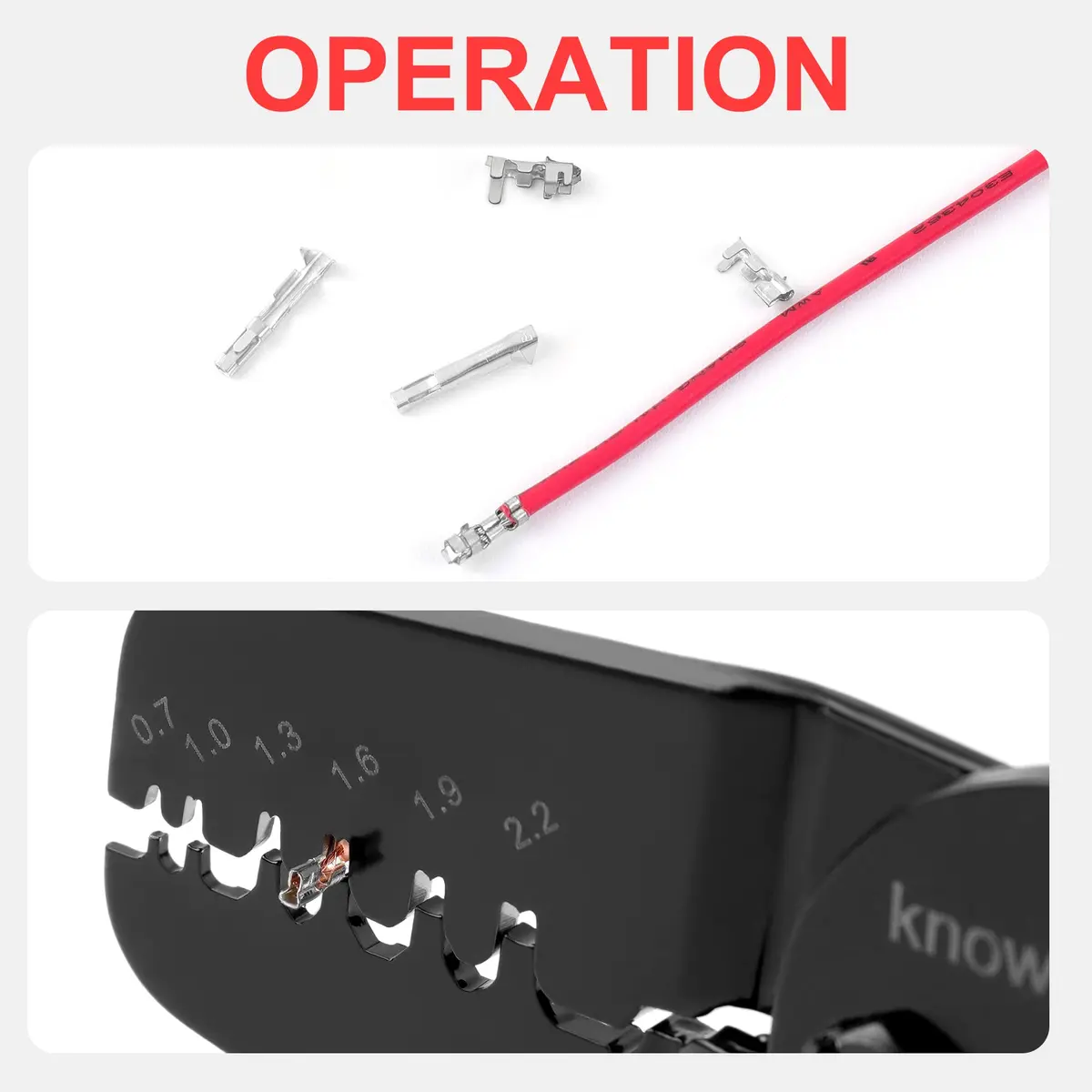Knoweasy KN-2818 Micro Open Barrel Crimper, 28-20 AWG | Precise, Durable, Portable - view 6