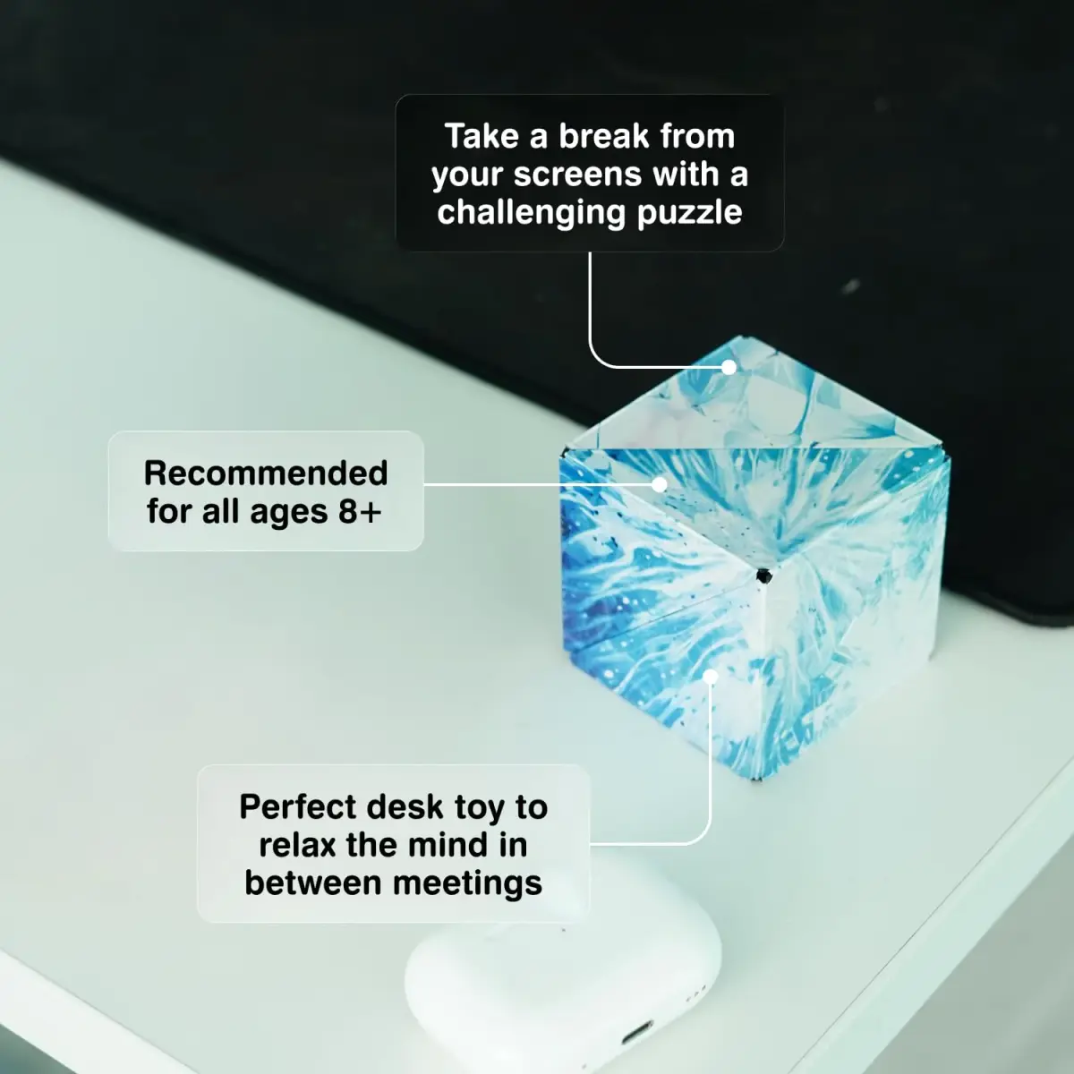 Shashibo DODECA Magnetic Puzzle Cube 5.8cm (2.3 inches) | STEM/STEAM Educational Toy for Focus & Stress Relief - view 6