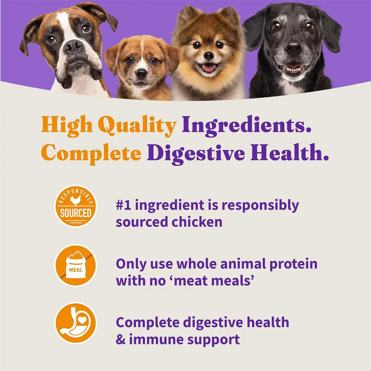 Halo Holistic Small Breed Dog Food, Cage-Free Chicken & Brown Rice, 3.5 lb | Supports Digestive & Skin Health - view 6