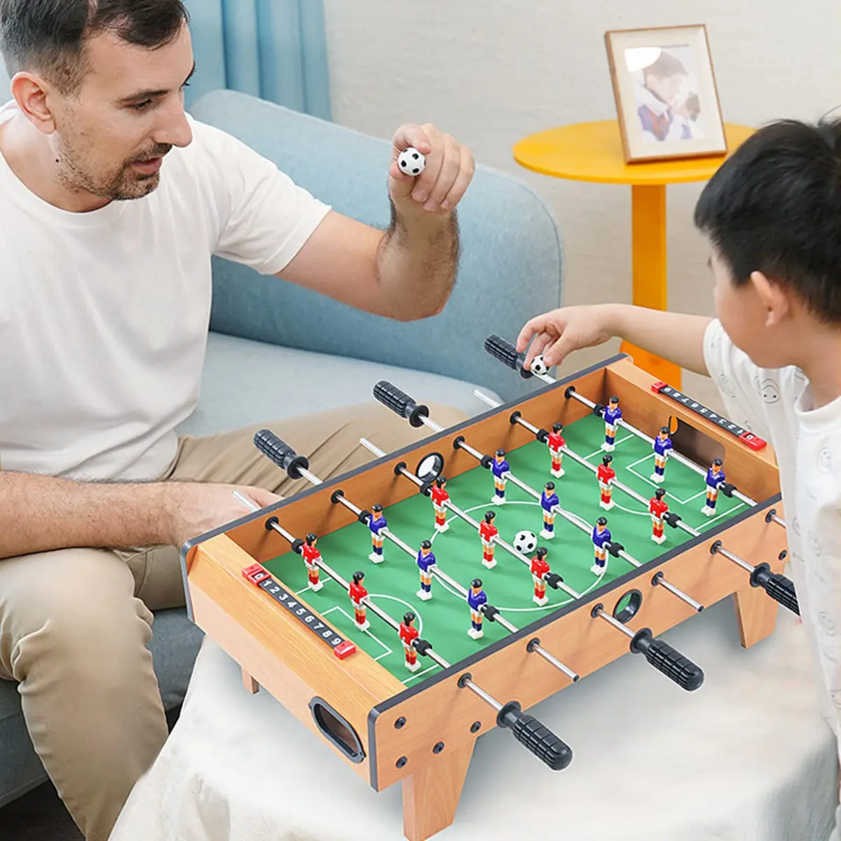 TOSAMZOO Black 8pcs Plastic Foosball Handles | Standard Foosball Table Replacement Grips - view 5