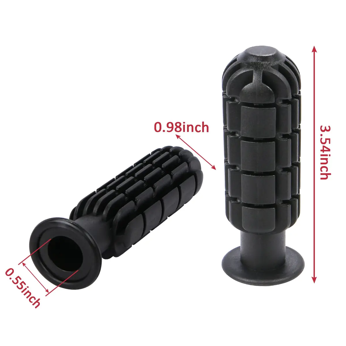 TOSAMZOO Black 8pcs Plastic Foosball Handles | Standard Foosball Table Replacement Grips - view 2