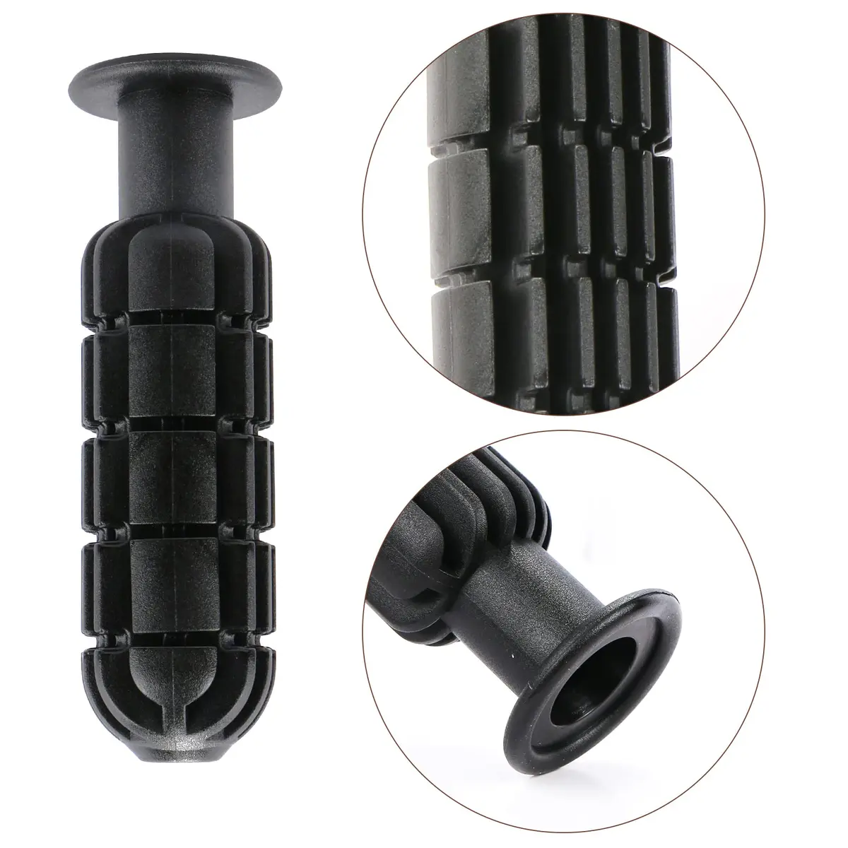 TOSAMZOO Black 8pcs Plastic Foosball Handles | Standard Foosball Table Replacement Grips - view 3