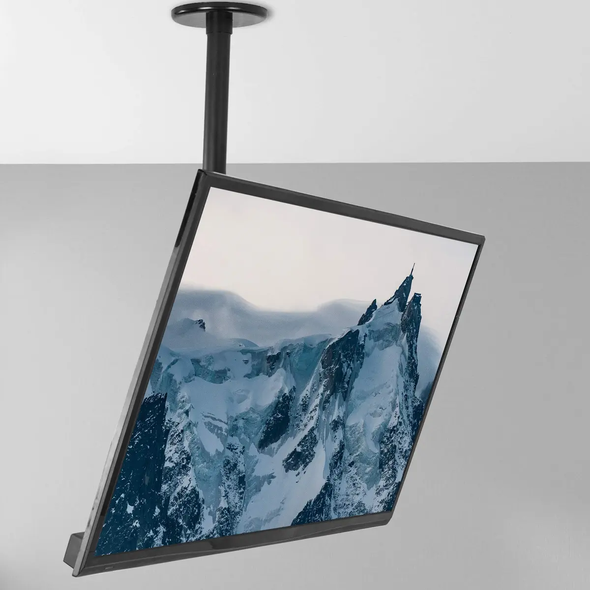 VIVO Black Pneumatic Pole Mounted Monitor Arm for 17-32 in Screens | Full Motion Articulating Arm - view 8