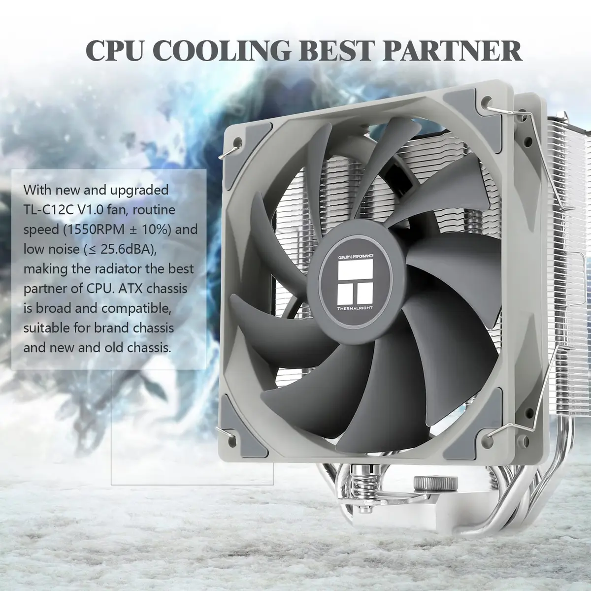 Thermalright Assassin King 120 SE CPU Air Cooler 148mm (5.83 inch) | 5 Heatpipes AGHP III - view 5