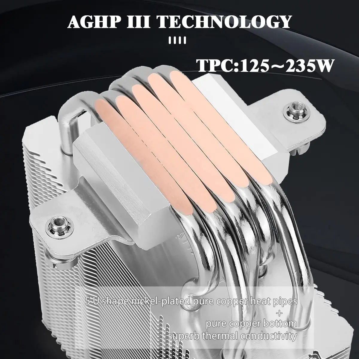 Thermalright Assassin King 120 SE CPU Air Cooler 148mm (5.83 inch) | 5 Heatpipes AGHP III - view 2