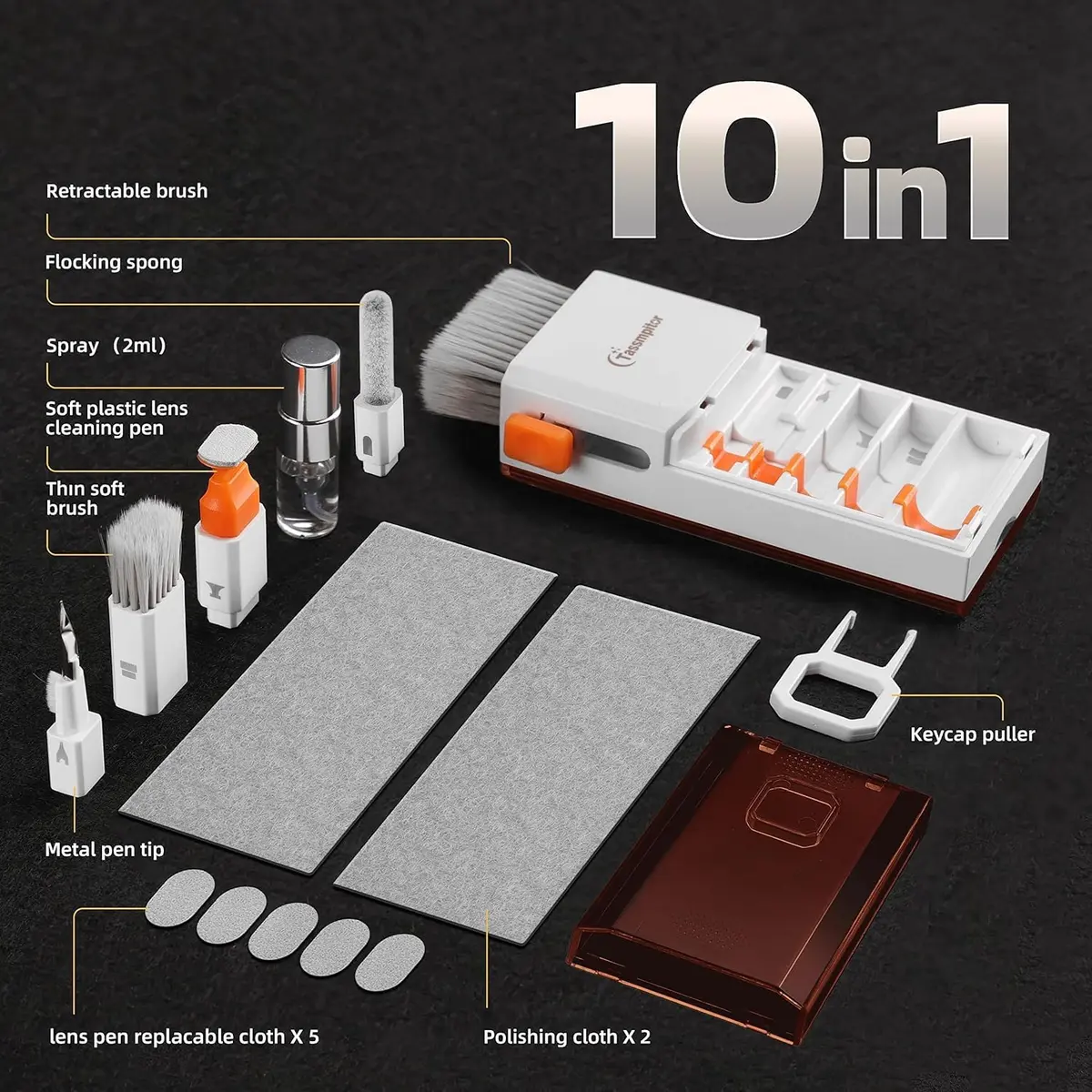 Tassmpitor All-in-1 Keyboard Cleaner Laptop Cleaning Kit | Deep Device & Screen Cleaning - view 7