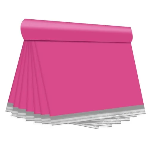 KKBESTPACK Pink Poly Mailers 10x13 Inch (100 Pcs) | Cute Waterproof Shipping Bags for Clothing - main product image