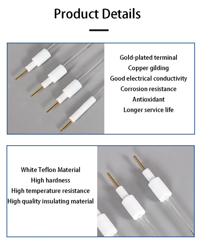 UMATRU Silver Chloride Silver Reference Electrode Ag/Agcl Diameter 6mmX70mm Length | Lab Supply for Scientific Measurement - view 3