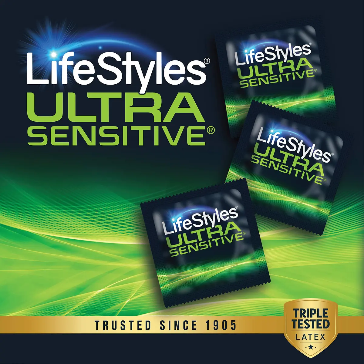 LifeStyles Ultra Sensitive Natural Feeling Lubricated Latex Condoms, 12 Count (Pack of 2) | Ultra Thin & Sensitive for Maximum Pleasure - view 5